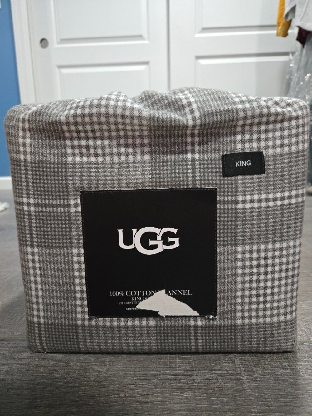 UGG King Size Cotton Flannel 4 Piece Sheet Set